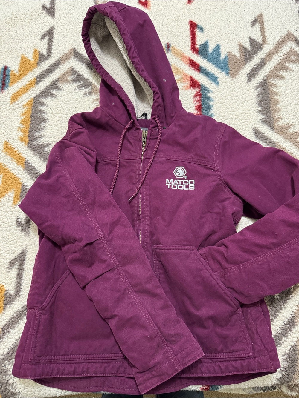 Matco Tools Women's Plum Hooded Utility Jacket